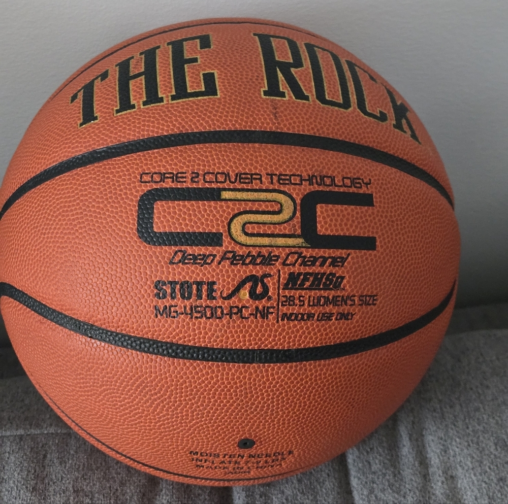 The Rock Orange Basketball Ball Size 6 / 28.5 (Women or Boys U14)